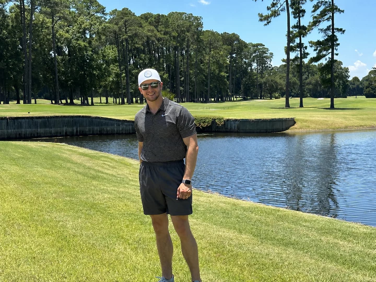 Jarred Guidelli on a Lowcountry golf course at golden hour
